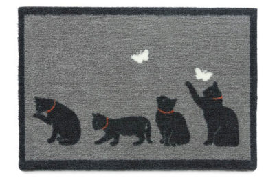 Howler and Scratch Catch Doormat - 75x50cm - Grey.